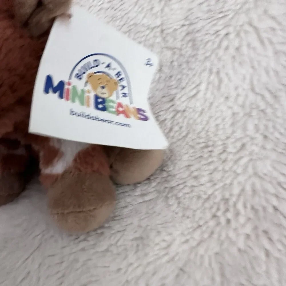 Build A Bear Workshop Longhorn Cow Mini Beans 5” Plush Toy